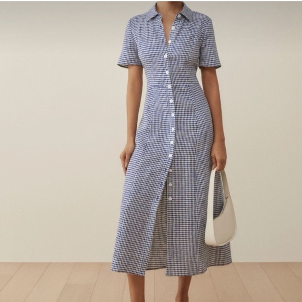 Reformation gingham dress